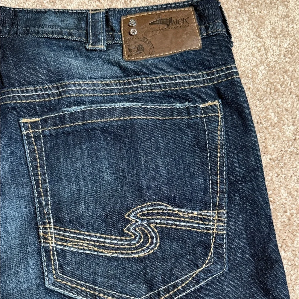 Silver Jeans Indigo Wash Straight Leg Denim#069 - Picture 7 of 14